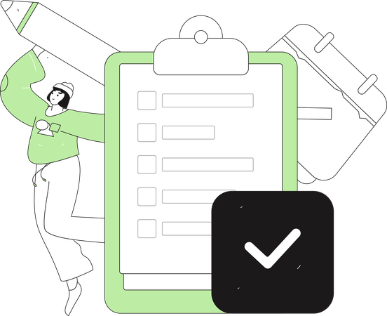 Customer Feedback Form  Illustration