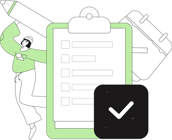 Customer Feedback Form  Illustration