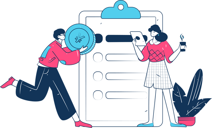 Customer Feedback Form  Illustration