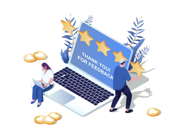 Customer Feedback  Illustration