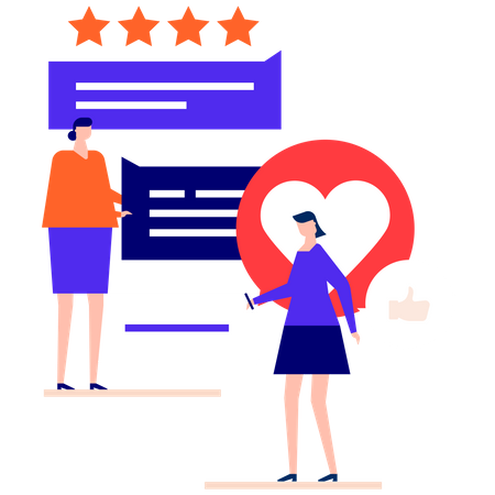 Customer feedback  Illustration