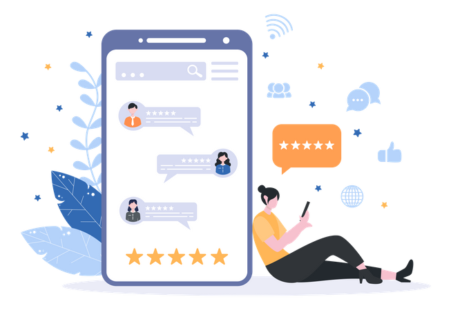 Customer Feedback  Illustration