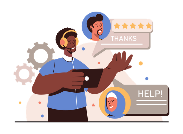 Customer Feedback Service  Illustration