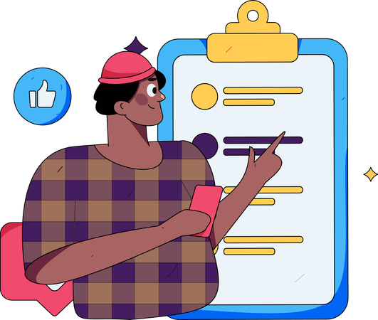 Customer fills out KYC details  Illustration