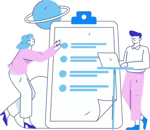 Customer fills out KYC details of company  Illustration