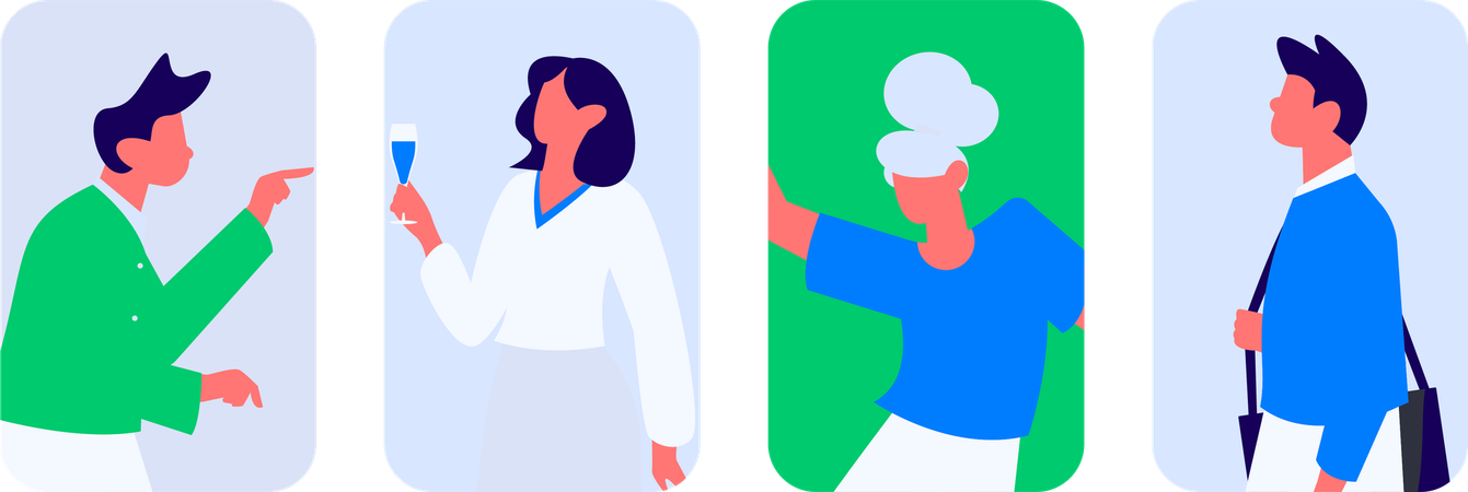 Customer giving product rating  Illustration