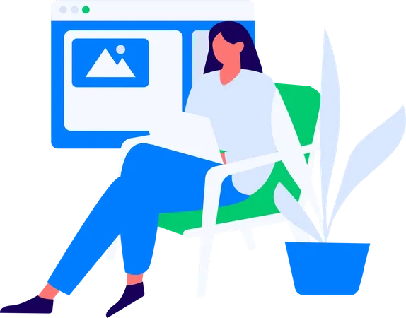 Customer giving product rating  Illustration