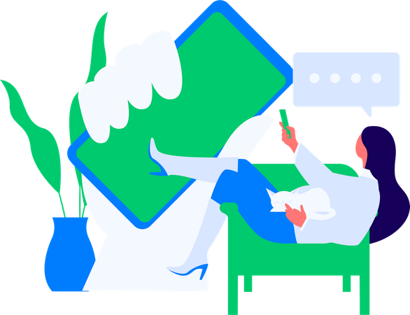 Customer giving product rating  Illustration