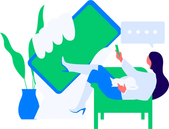 Customer giving product rating  Illustration