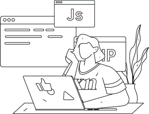 Customer giving product rating  Illustration