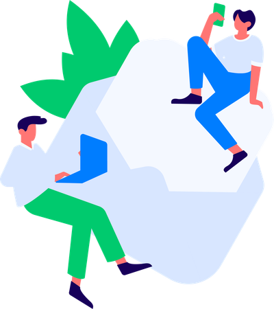 Customer giving product review  Illustration