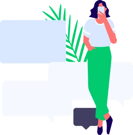 Customer giving product review  Illustration