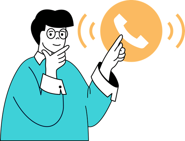 Customer is contacting to customer care support  Illustration