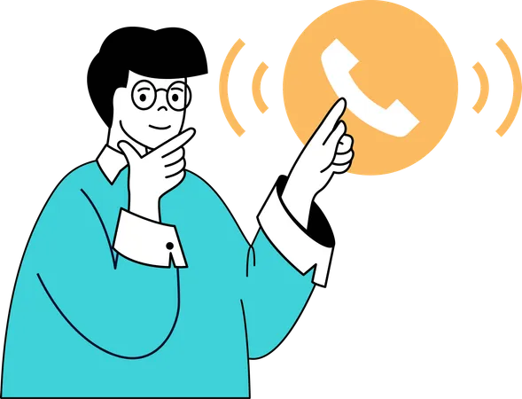 Customer is contacting to customer care support  Illustration