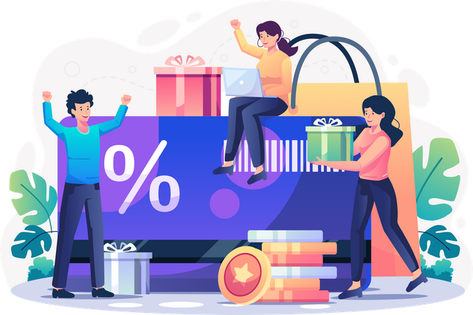 Customer loyalty program  Illustration