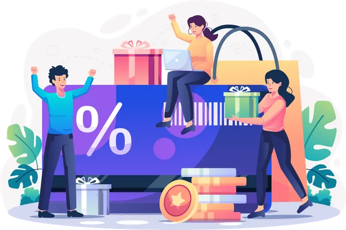 Customer loyalty program  Illustration