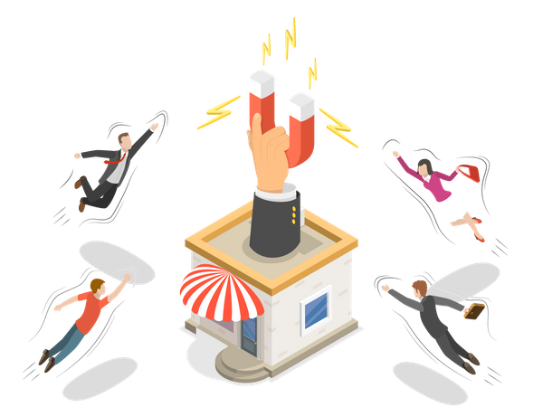 Customer Oriented Marketing  Illustration