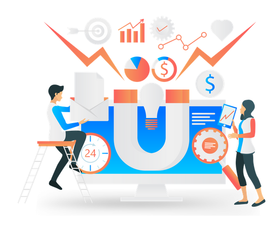 Customer Oriented marketing  Illustration