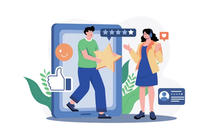 Customer product rating  Illustration