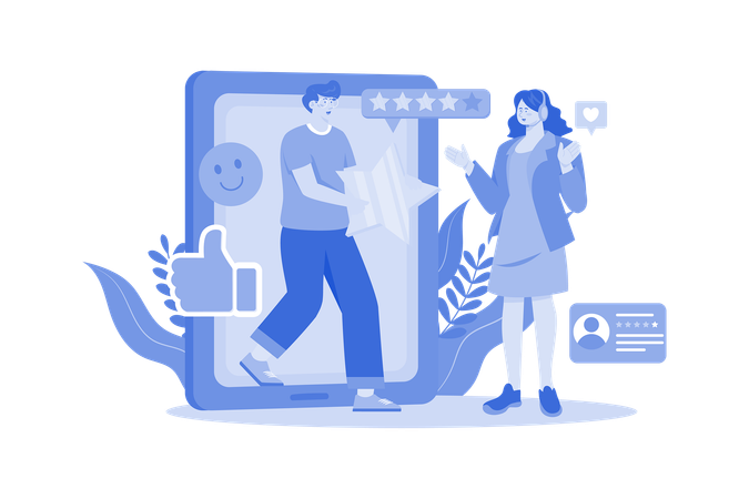 Customer product rating  Illustration