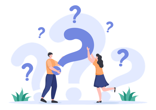 Customer Questions and answers Illustration
