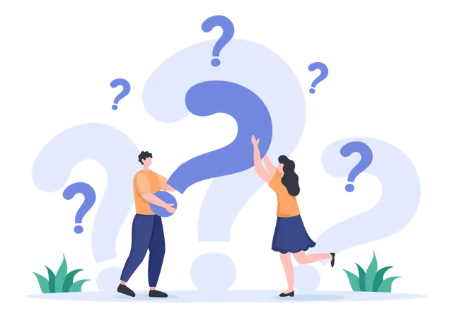 Customer Questions and answers Illustration