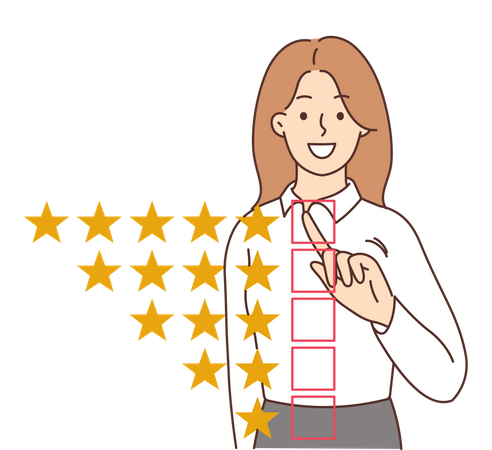 Customer rating Illustration
