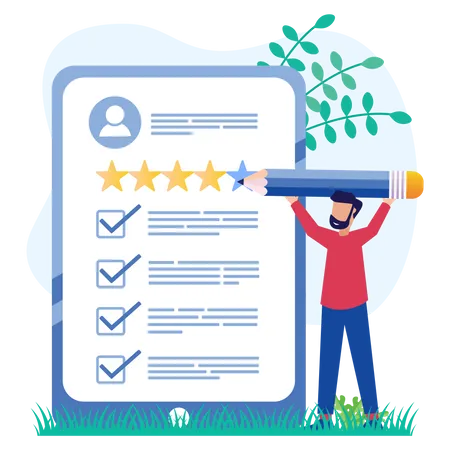 Customer rating  Illustration