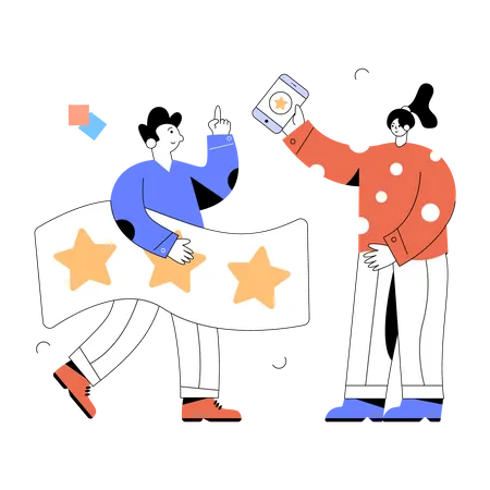 Customer Rating  Illustration