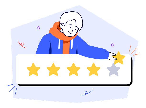 Customer Rating  Illustration