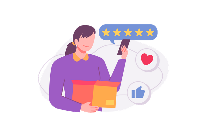 Customer Rating  Illustration