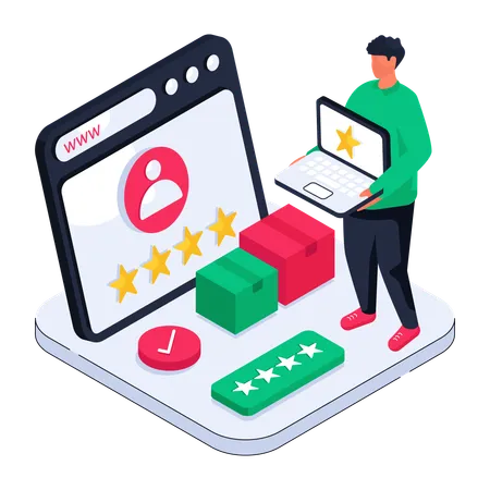 Customer Rating  Illustration