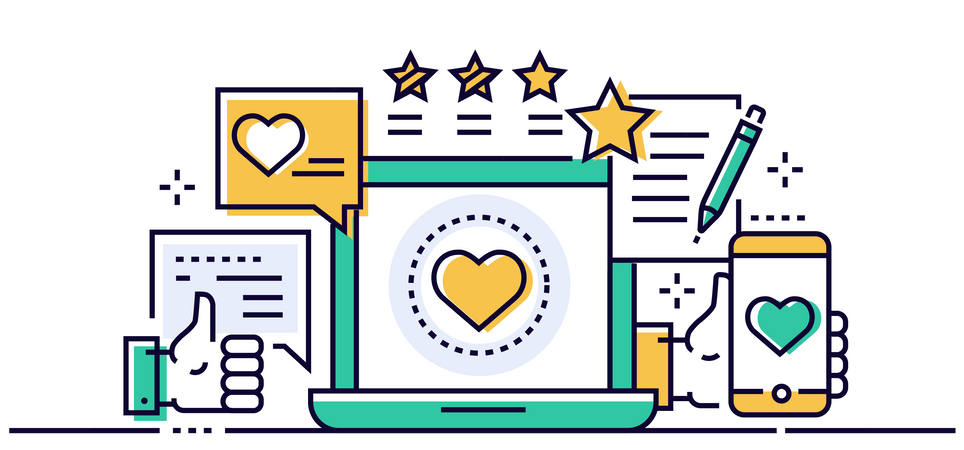 Customer rating  Illustration