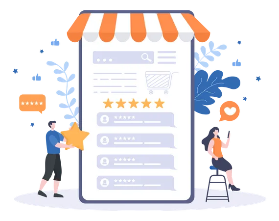 Customer Rating  Illustration