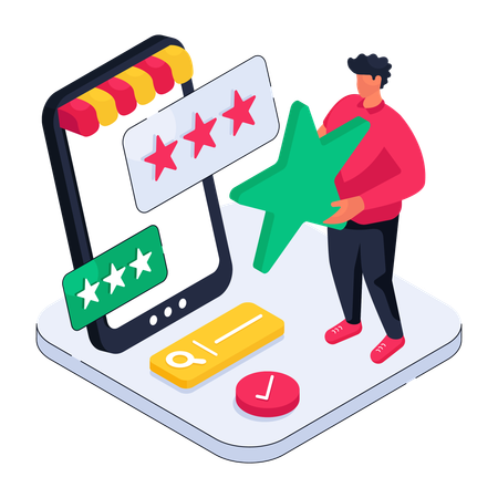 Customer Rating  Illustration