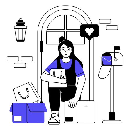 Customer received the product  Illustration