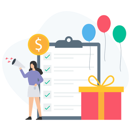 Customer Referral Program  Illustration