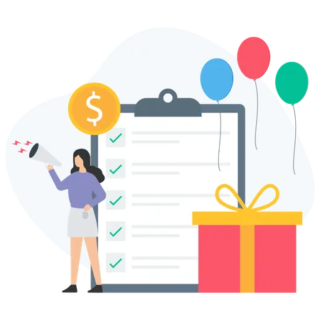 Customer Referral Program  Illustration