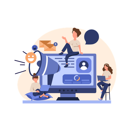 Customer relation management  Illustration