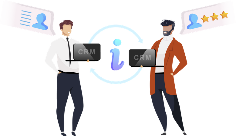 Customer Relation Manager Illustration