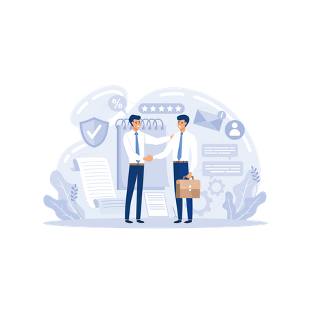 Customer Relationship Manager  Illustration