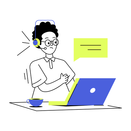 Customer Representative  Illustration