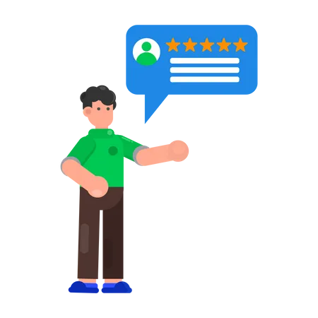 Customer Review And Rating Illustration