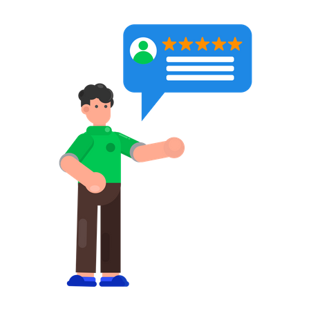 Customer Review And Rating  Illustration