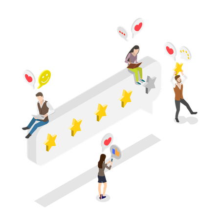 Customer Review Evaluation  Illustration