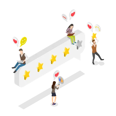 Customer Review Evaluation  Illustration