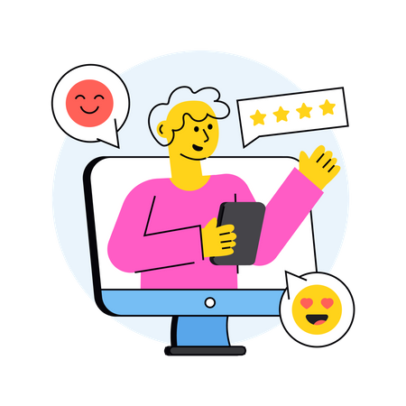 Customer Review  Illustration