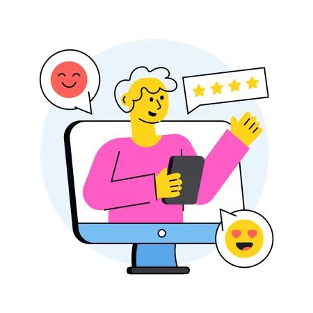 Customer Review  Illustration