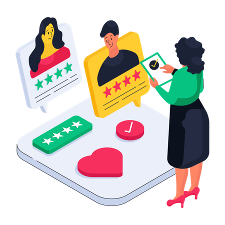 Customer Review  Illustration