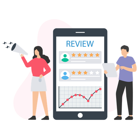 Customer Review  Illustration